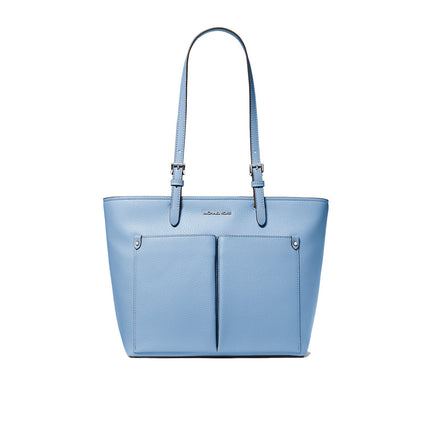 Michael Kors Women's Jet Set Medium Pocket Tote Bag Light Sky