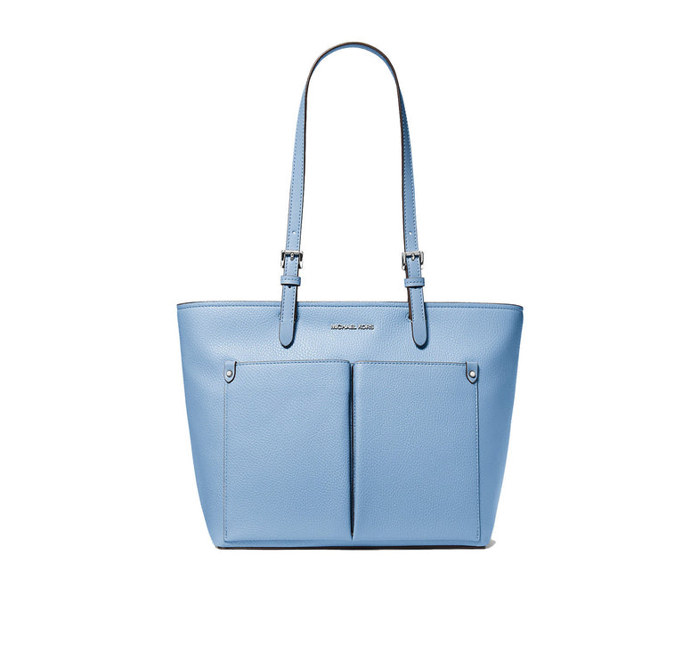 Michael Kors Women's Jet Set Medium Pocket Tote Bag Light Sky