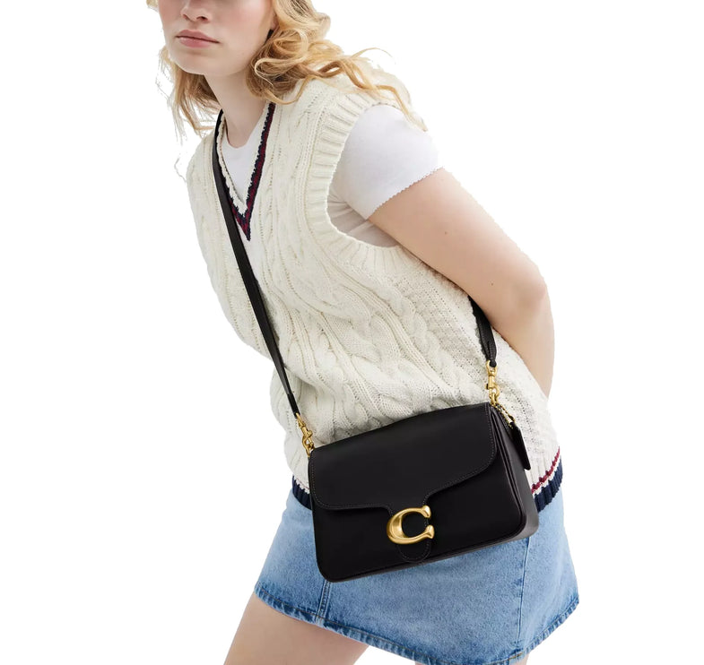 Coach Women's Soft Tabby Shoulder Bag Brass/Black