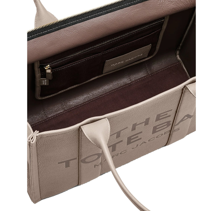 Marc Jacobs Women's The Leather Large Tote Bag Cement