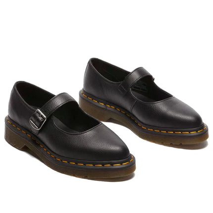Dr. Martens Women's Elphie Virginia Leather Mary Jane Shoes Black