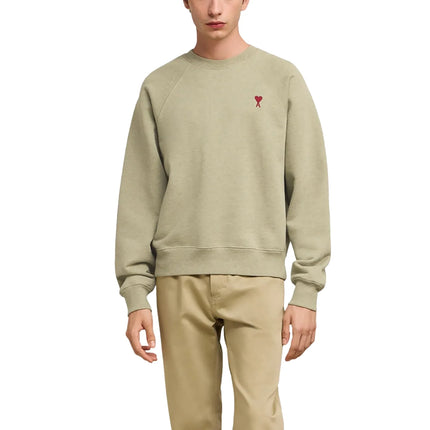AMI Alexandre Mattiussi Unisex Ami de Coeur Sweatshirt Heather Sage