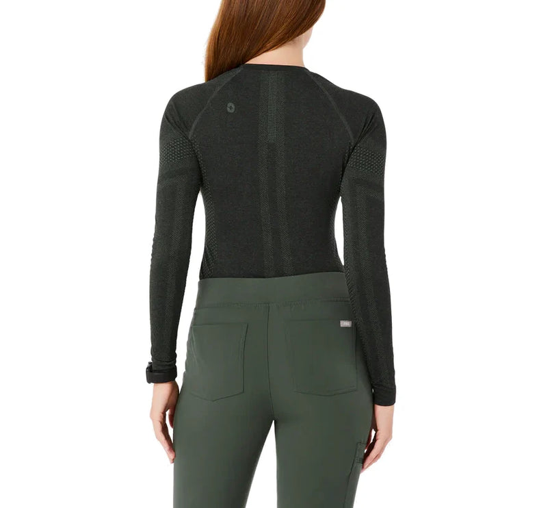 FIGS Women's Salta Seamless Longsleeve Underscrub Moss