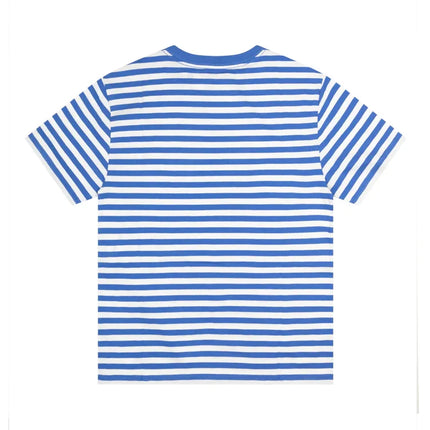 Polo Ralph Lauren Men's Polo Bear Striped Cotton Jersey Tee Blue/White 2 - Hemen Kargoda