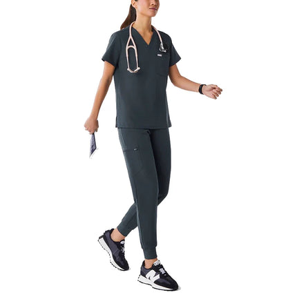 FIGS Women's Catarina One Pocket Scrub Top Dark Harbor