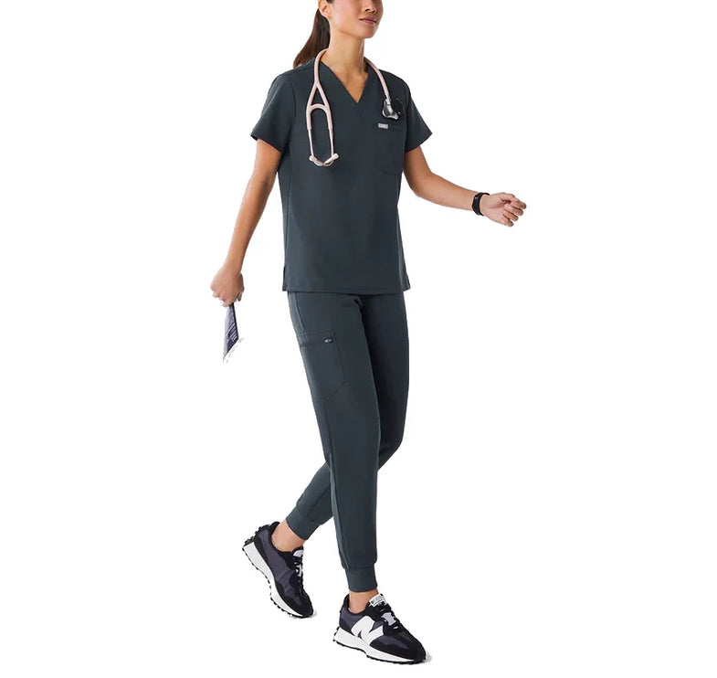 FIGS Women's Catarina One Pocket Scrub Top Dark Harbor