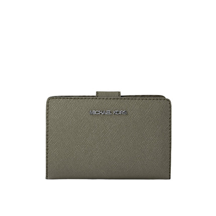 Michael Kors Women's Jet Set Medium Saffiano Leather Wallet Olive