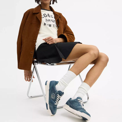 Coach Women's Soho Sneaker In Loved Denim Denim