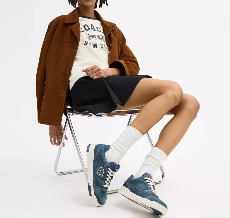 Coach Women's Soho Sneaker In Loved Denim Denim
