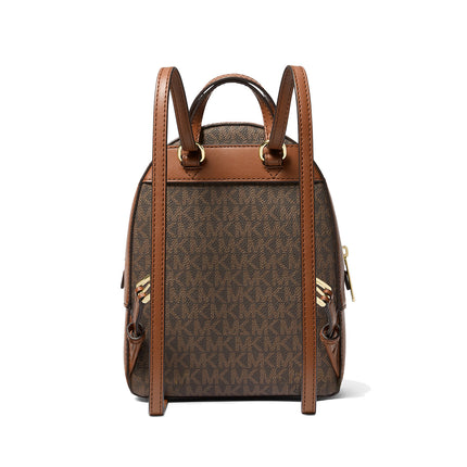 Michael Kors Women's Jaycee Extra-Small Signature Logo Backpack Brown
