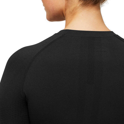 FIGS Women's Salta Seamless Longsleeve Underscrub Black