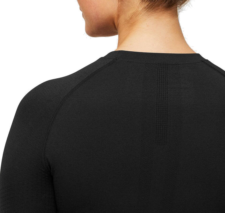 FIGS Women's Salta Seamless Longsleeve Underscrub Black