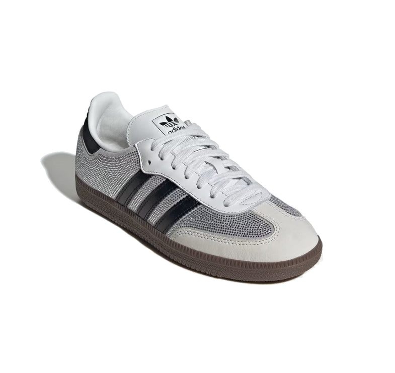 Adidas Samba OG Crystal Shoes Crystal White/Core White/Silver Metallic IH9055