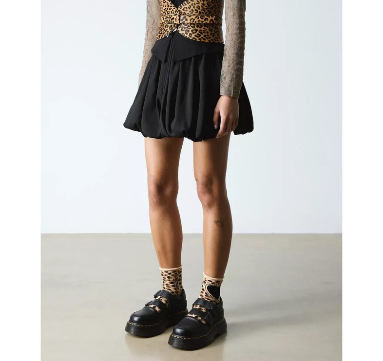 Dr. Martens Women's Buzz Milled Nappa Leather Mary Jane Shoes Black