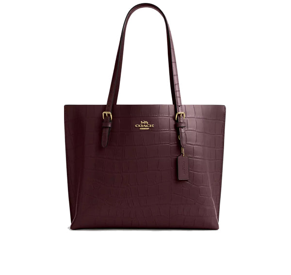 Coach Women's Mollie Tote Bag Gold/Merlot