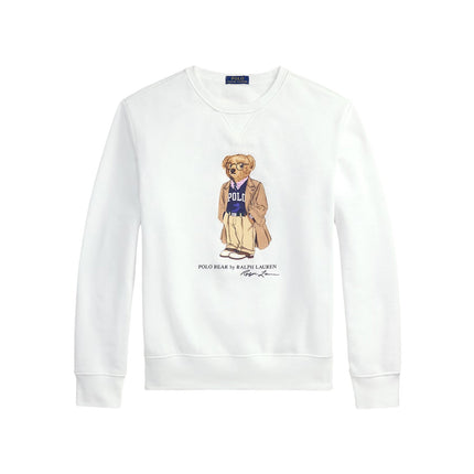 Polo Ralph Lauren Men's Polo Bear Fleece Sweatshirt White