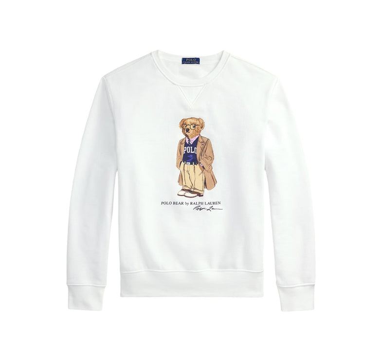 Polo Ralph Lauren Men's Polo Bear Fleece Sweatshirt White