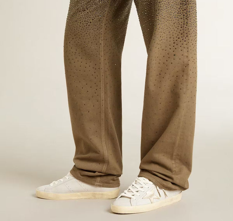 Golden Goose Women's Super Star Sneakers with Crackle Leather Star and Metallic Foiled Leather