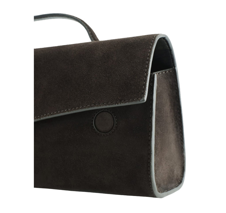 COS Women's Gallery Clutch Bag Dark Brown