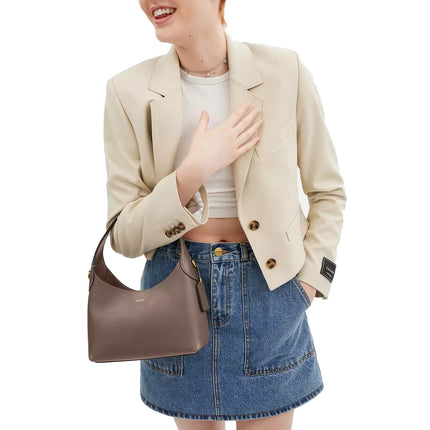 Coach Women's Brooklyn Shoulder Bag 23 Brass/Dark Stone