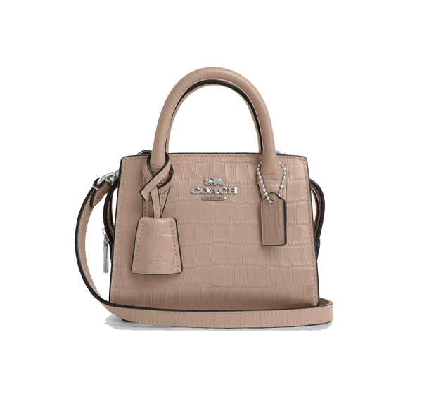 Coach Women's Andrea Mini Carryall Bag Silver/Stone