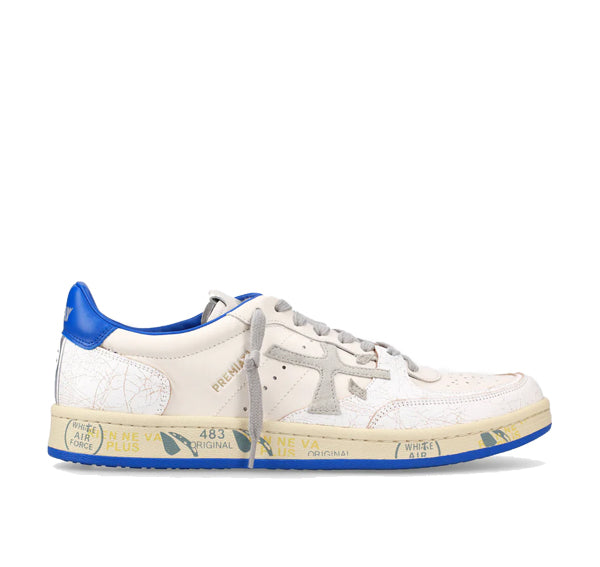 Premiata Men's Clay Sneakers White/Blue 6779