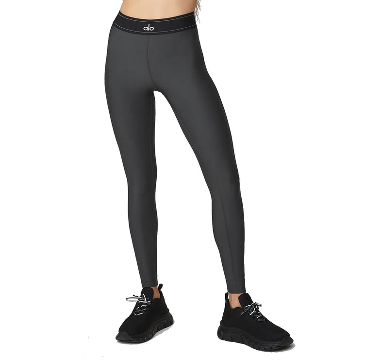 alo Women's Airlift High-Waist Suit Up Legging Anthracite/Black