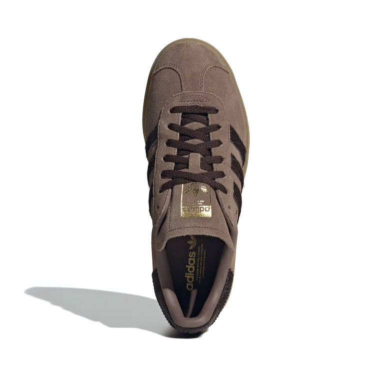 Adidas Women's Gazelle Bold Earth Strata/Aurora Coffee/Gold Metallic IH4202