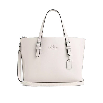 Coach Women's Mollie Tote Bag 25 Silver/Chalk