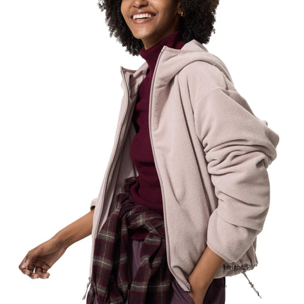 Uniqlo Women's Windproof Fleece Reversible Full-Zip Hoodie 11 Pink