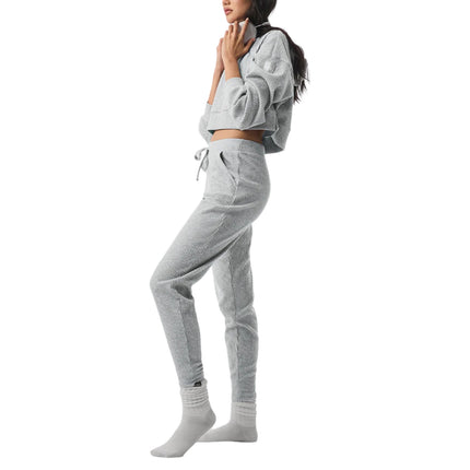 alo Women's Muse Hoodie Athletic Heather Grey