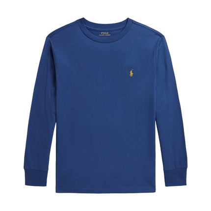 Polo Ralph Lauren Boy's Cotton Jersey Long-Sleeve Tee Dusty Azure