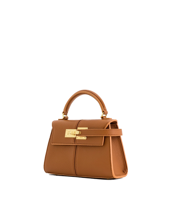 JW PEI Women's Elise Top Handle Bag Brown/Gold