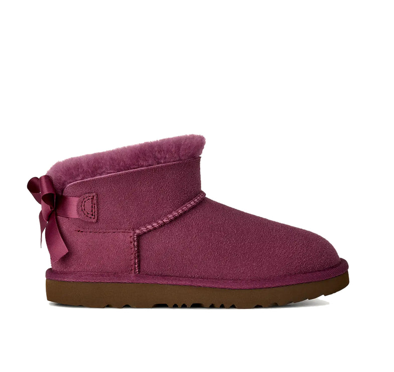 UGG Big Kids' Ultra Mini Bailey Bow Dark Winterberry