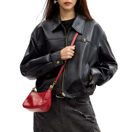 Coach Women's Soft Teri Mini Crossbody Bag Gold/Poppy