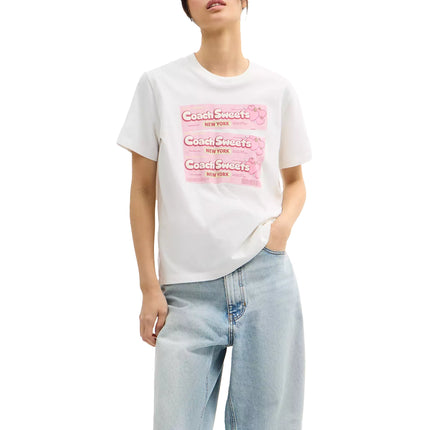 Coach Women's Sweets Classic T-Shirt Vintage Ivory