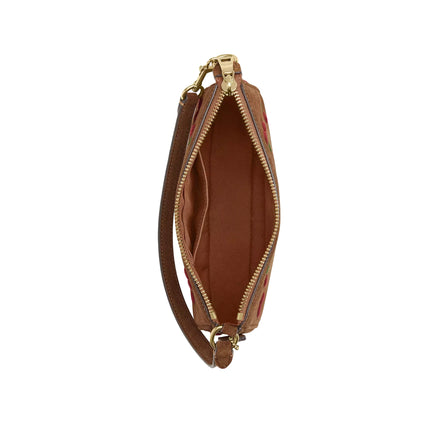 Coach Women's Nolita 19 With Cherry Embroidery Suede/Gold/Cedar Multi