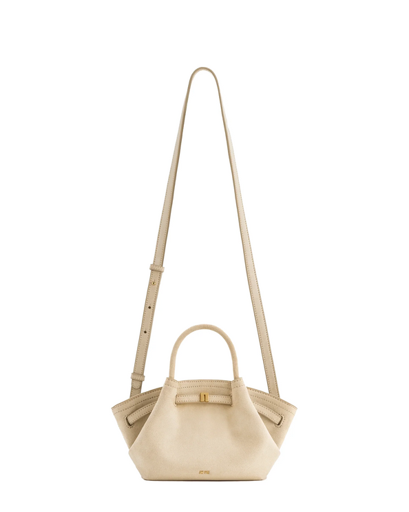 JW PEI Women's Hana Mini Faux Suede Tote Bag Off White/Gold