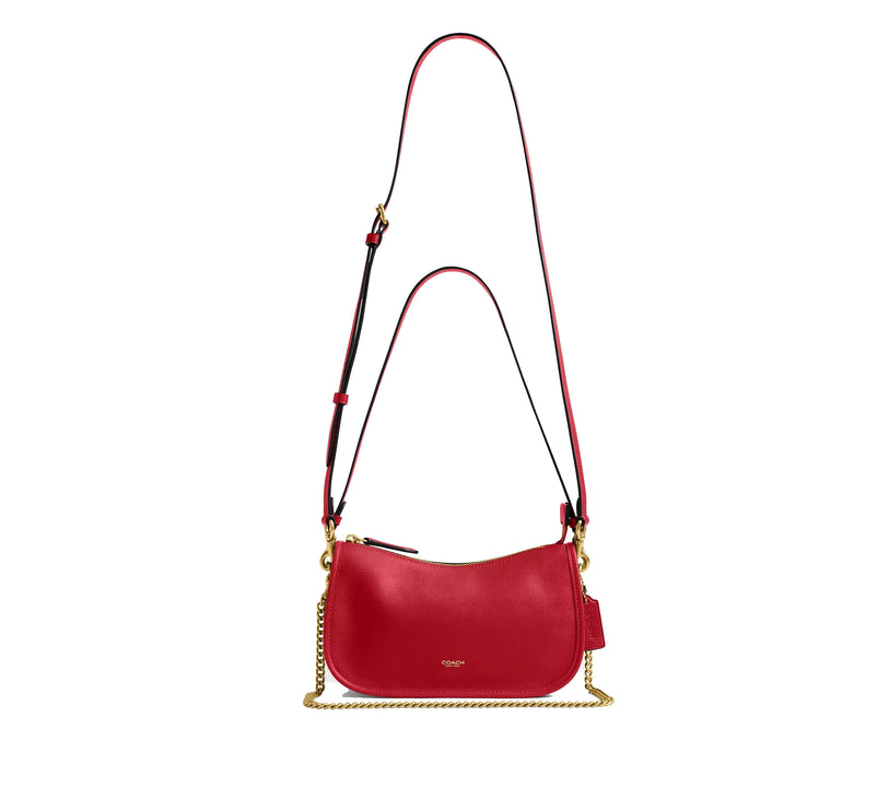 Coach Women's Waverly Bag Brass/Scarlet