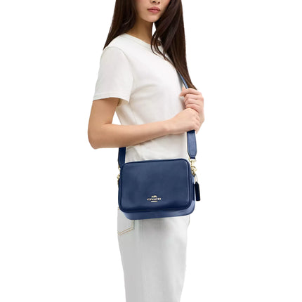 Coach Women's Carey Crossbody Bag Gold/Deep Blue
