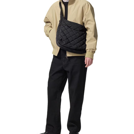 Uniqlo Unisex Quilted Puffy Shoulder Bag 09 Black