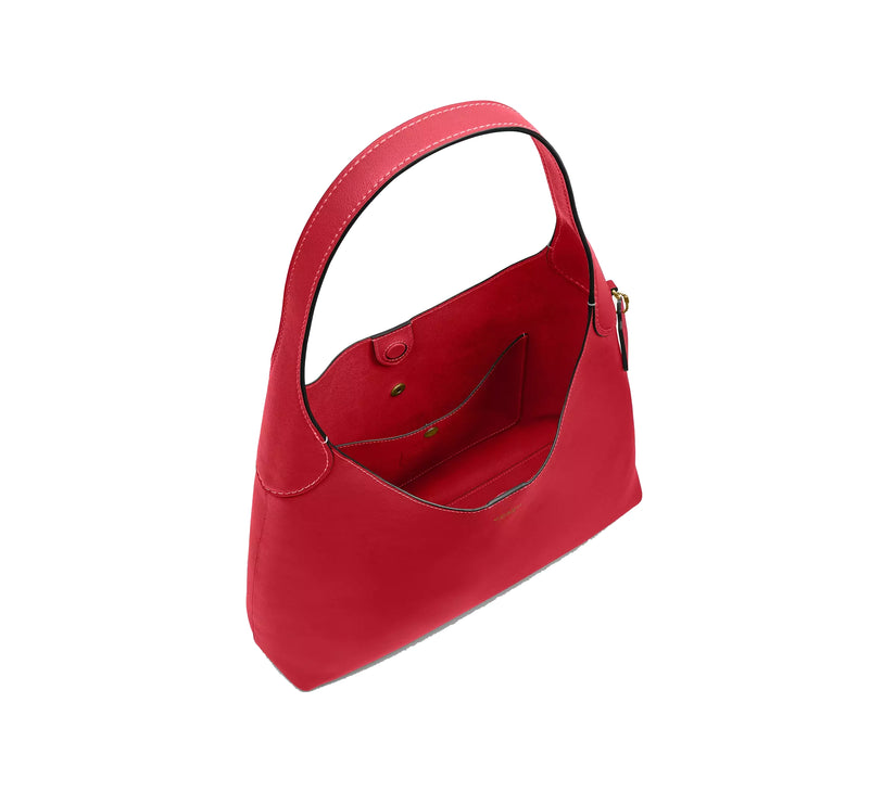 Coach Women's Brooklyn Shoulder Bag 34 Brass/Scarlet