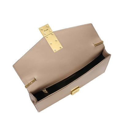 DeMellier London Women's The Vancouver Clutch Dark Sand Smooth