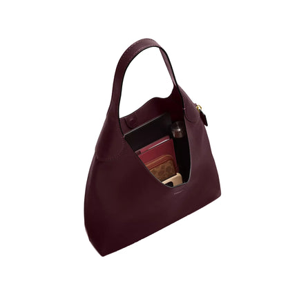 Coach Women's Brooklyn Shoulder Bag 39 Brass/Merlot