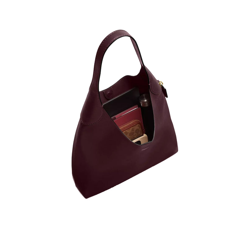 Coach Women's Brooklyn Shoulder Bag 39 Brass/Merlot