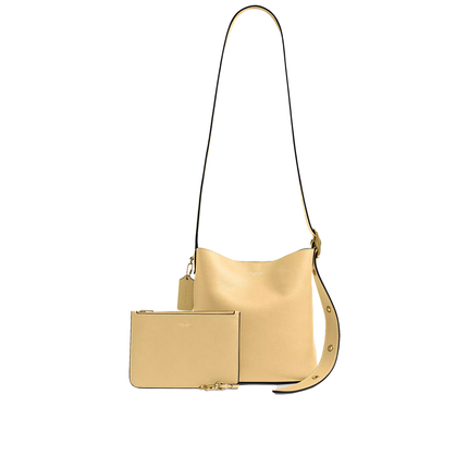 Coach Women's Bleecker Bucket Bag 21 Brass/Vanilla