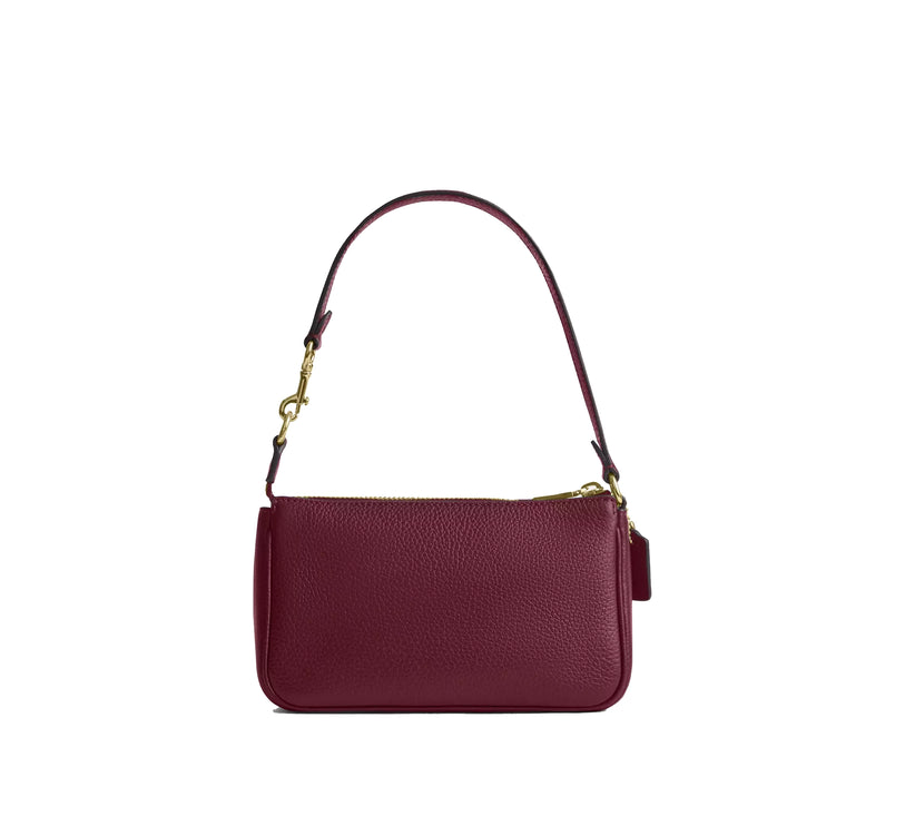 Coach Women's Nolita 19 Gold/Dark Cherry