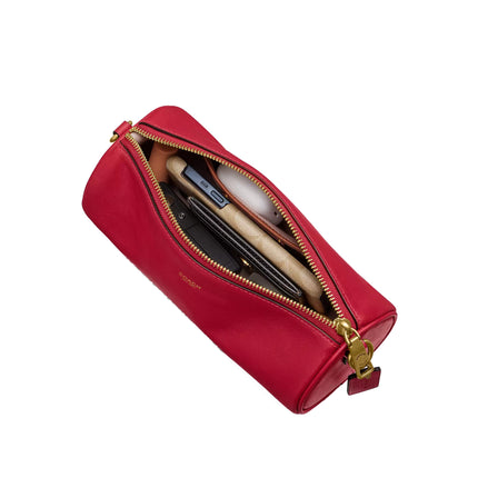 Coach Women's Barrel Bag Brass/Scarlet