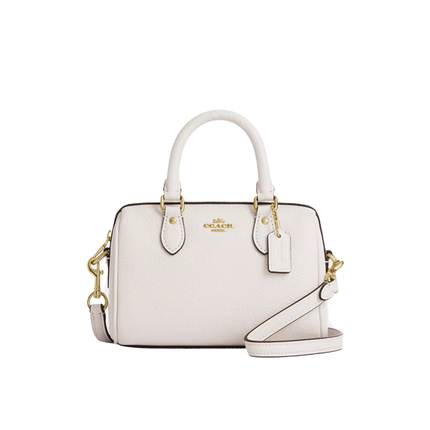 Coach Women's Mini Rowan Crossbody Bag Gold/Chalk