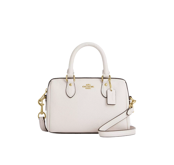Coach Women's Mini Rowan Crossbody Bag Gold/Chalk